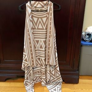 Chelsea & Violet Duster waterfall knit vest